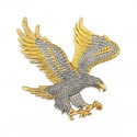 8.5" x 10" Solid Frame with Gold Plated Pewter : Flying Eagle