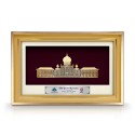 8.5" x 12" VIP Glory Gold Frame with Gold Plated Pewter - Perdana Putra Building