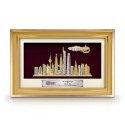 8.5" x 12" VIP Glory Gold Frame with Gold Plated Pewter - KL Landmark