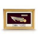 8.5" x 12" VIP Glory Gold Frame with Gold Plated Pewter - Arowana Big