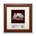 8" x 8" Solid Frame with Gold Plated Pewter - Gasing