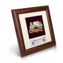 8" x 8" Solid Frame with Gold Plated Pewter - Gasing