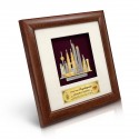 8" x 8" Solid Frame with Gold Plated Pewter - Kuala Lumpur Landmark