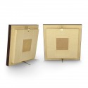 8" x 8" Solid Frame with Gold Plated Pewter - Hornbill