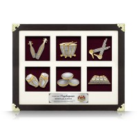 6 in 1 Exclusive Frame (Deco Border) with Gold Plated Pewter 6 in 1 Exclusive Frame (Deco Border) with Gold Plated Pewter
