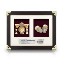 2 in 1 Exclusive Frame (Gold Border) with Gold Plated Pewter