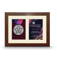 2 in 1 Solid Frame with Silver Special Medal Award