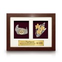 2 in 1 Solid Frame with Gold Plated Pewter