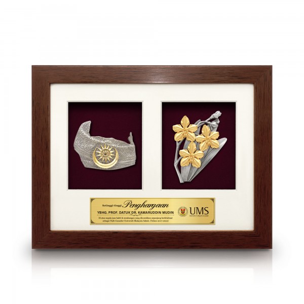 2 in 1 Solid Frame with Gold Plated Pewter