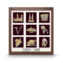 9 in 1 Solid Frame with Gold Plated Pewter