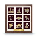 9 in 1 Solid Frame with Gold Plated Pewter