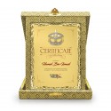 7" x 9" Songket Box with Earthleaf Gold Aluminium Plate and Gold Plated Pewter - Wau Bulan
