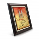 10.5" x 13.5" Award Plaque with Gold Plated Pewter - Petronas Twin Towers