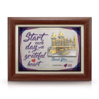 7" x 9" Award Plaque with Gold Plated Pewter - Kuala Lumpur Railway Station 7" x 9" Award Plaque with Gold Plated Pewter - Kuala Lumpur Railway Station