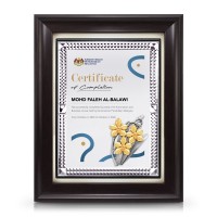9" x 11" Award Plaque with Silver Diamond Aluminium Plate and Gold Plated Pewter - Orchid 3 Flowers (Anggerik) 9" x 11" Award Plaque with Silver Diamond Aluminium Plate and Gold Plated Pewter - Orchid 3 Flowers (Anggerik)