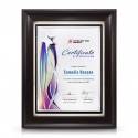 9" x 11" Silver Starlight Aluminium Plate With Award Plaque