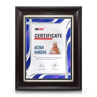 9" x 11" Prismatic Violet Aluminium Plate With Award Plaque
