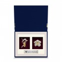  2 in 1 Book Frame 7" x 9" with Gold Plated Pewter: Pitcher Plant and Rafflesia