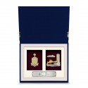  2 in 1 Book Frame 8" x 10" with Gold Plated Pewter