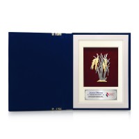 6" x 8" Book Frame with Gold Plated Pewter - Padi (Paddy) 6" x 8" Book Frame with Gold Plated Pewter - Padi (Paddy)