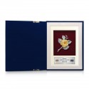 6" x 8" Book Frame with Gold Plated Pewter - Bunga Raya (Hibiscus Flower)