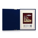 6" x 8" Book Frame with Gold Plated Pewter - Malaysia Landmark