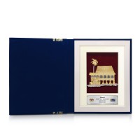 7" x 9" Book Frame with Gold Plated Pewter 7" x 9" Book Frame with Gold Plated Pewter