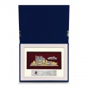 7" x 9" Book Frame with Gold Plated Pewter : Putrajaya Landmark