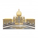 7" x 9" Book Frame with Gold Plated Pewter: Perdana Putra Building