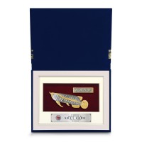 7" x 9" Book Frame with Gold Plated Pewter : Asian Arowana
