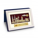 8" x 10" Book Frame with Gold Plated Pewter :  Malaysia Landmark