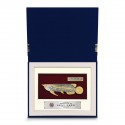 8" x 10" Book Frame with Gold Plated Pewter : Asian Arowana