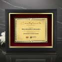 10" x 12.5" Gold Diamond Aluminium Plate With Premium Plaque