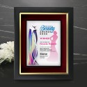 10" x 12.5" Silver Starlight Aluminium Plate With Premium Plaque