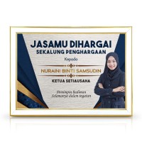 White Gold Certificate Frame