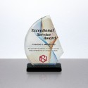 5.51" Sleek Crystal Trophy