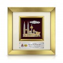 8" x 8" Glory Gold Frame with Gold Plated Pewter - Malaysia Landmark