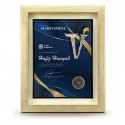 9" x 11" Glory Plaque with Gold Plated Pewter - Keris