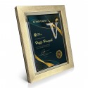 9" x 11" Glory Plaque with Gold Plated Pewter - Keris