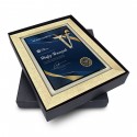9" x 11" Glory Plaque with Gold Plated Pewter - Keris
