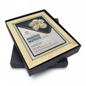 9" x 11" Glory Plaque with Gold Plated Pewter - Rafflesia