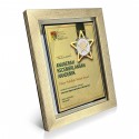 9" x 11" Glory Plaque with Gold Plated Pewter - Star Awards