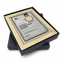 9" x 11" Glory Plaque with Gold Plated Pewter - Star Awards