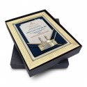 9" x 11" Glory Plaque with Gold Plated Pewter - Kaabah