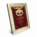 7" x 9" Glory Plaque with Gold Plated Pewter - Wau Bulan