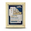 7" x 9" Glory Plaque with Gold Plated Pewter - Malaysia Landmark