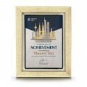 7" x 9" Glory Plaque with Gold Plated Pewter - KL Landmark