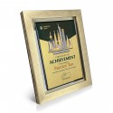 7" x 9" Glory Plaque with Gold Plated Pewter - KL Landmark