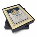 7" x 9" Glory Plaque with Gold Plated Pewter - KL Landmark