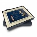 10.5" x 13.5" Glory Plaque with Gold Plated Pewter - Horse Of Fortune